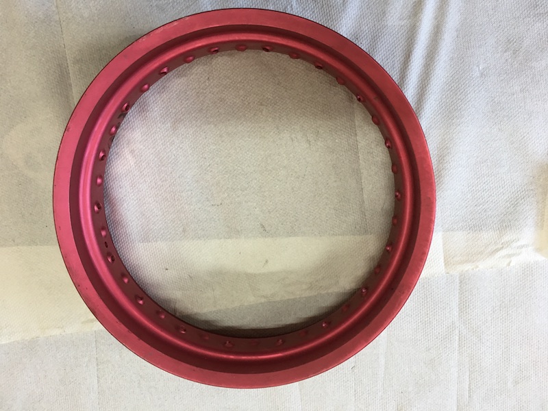 San Remo Felge Rot eloxiert 4.25x17 Preis 50 Euro