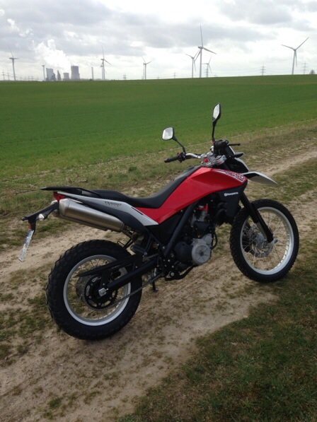 Am Tag der Abholung vom Händler, erstmal ins Feld
