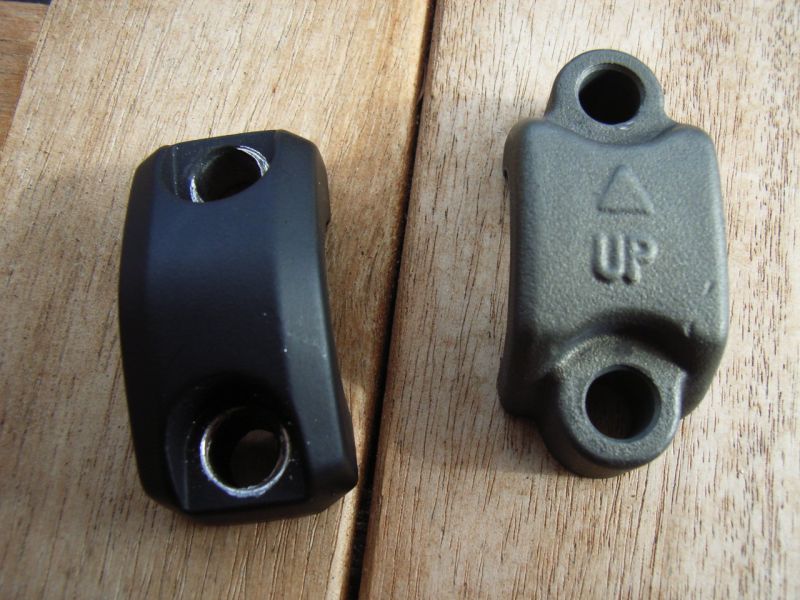 schwarz für Kupplung, brünett für die Bremse